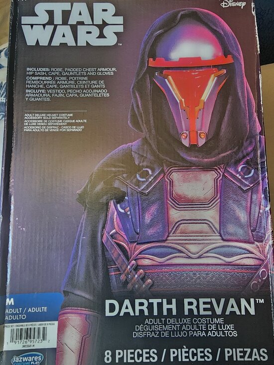 Disney Other - Star Wars Darth Revan Adult Deluxe Costume by Jazwares - Size M (8 Pieces)